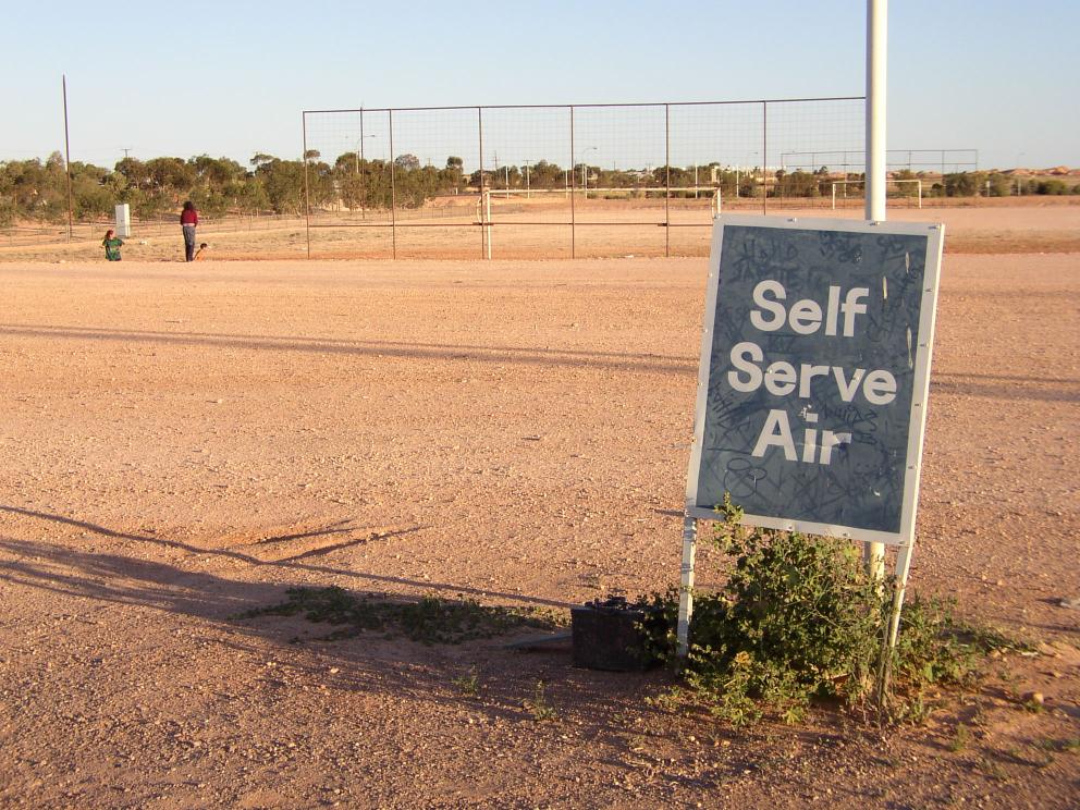 Dusty Soccer Field