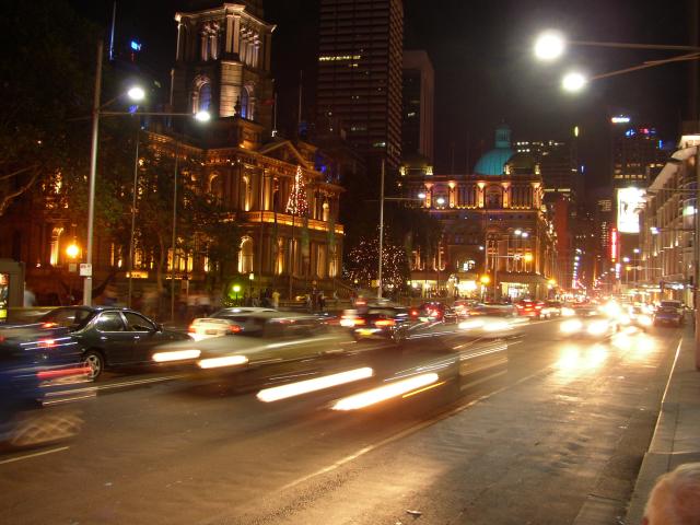 Street Scene at Night