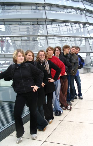 GJD vor der Reichstagskuppel